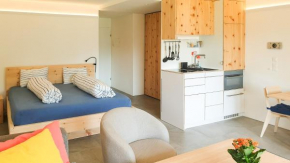 Modernes Alpenstudio mit Bergblick, Pool und Sauna St. Moritz